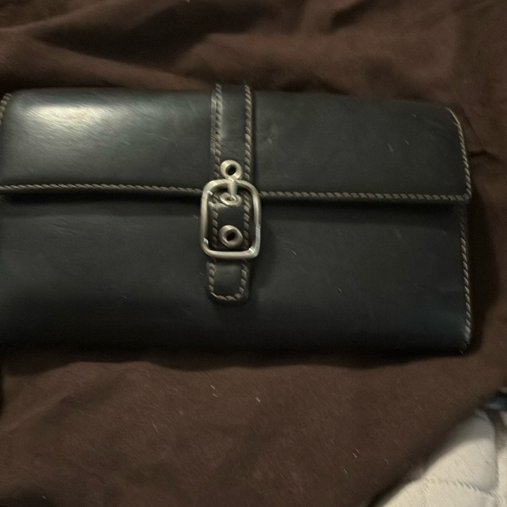 Coach wallet. Color is black room for credit cards